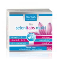 fin Selenitabs multi-Zawiera 29 bio-aktywne substancje w skoncentrowanej formie np. brokuły, czosnek, szpinak, camu camu, acai, bez, czarne jagody, czereśnie, zielona herbata, zielona kawa, oregano czy kurkumin